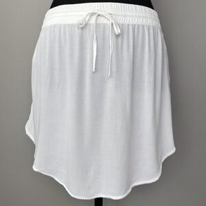 One Teaspoon Vagabond Mini Skirt‎ Women Medium White Drawstring Coverup Coastal